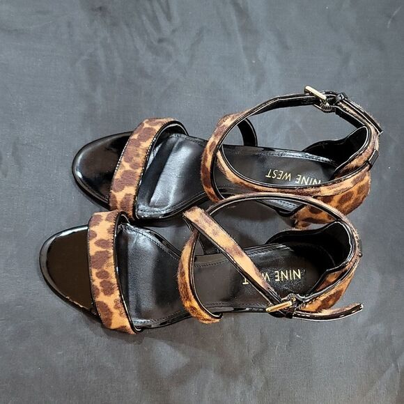 NINE WEST STRAPPY HIGH HEEL OPEN STILETTOS PUMP - Picture 7 of 16